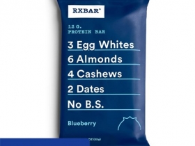 RXBAR Whole Food Protein Bar, Blueberry (Pack of 12)