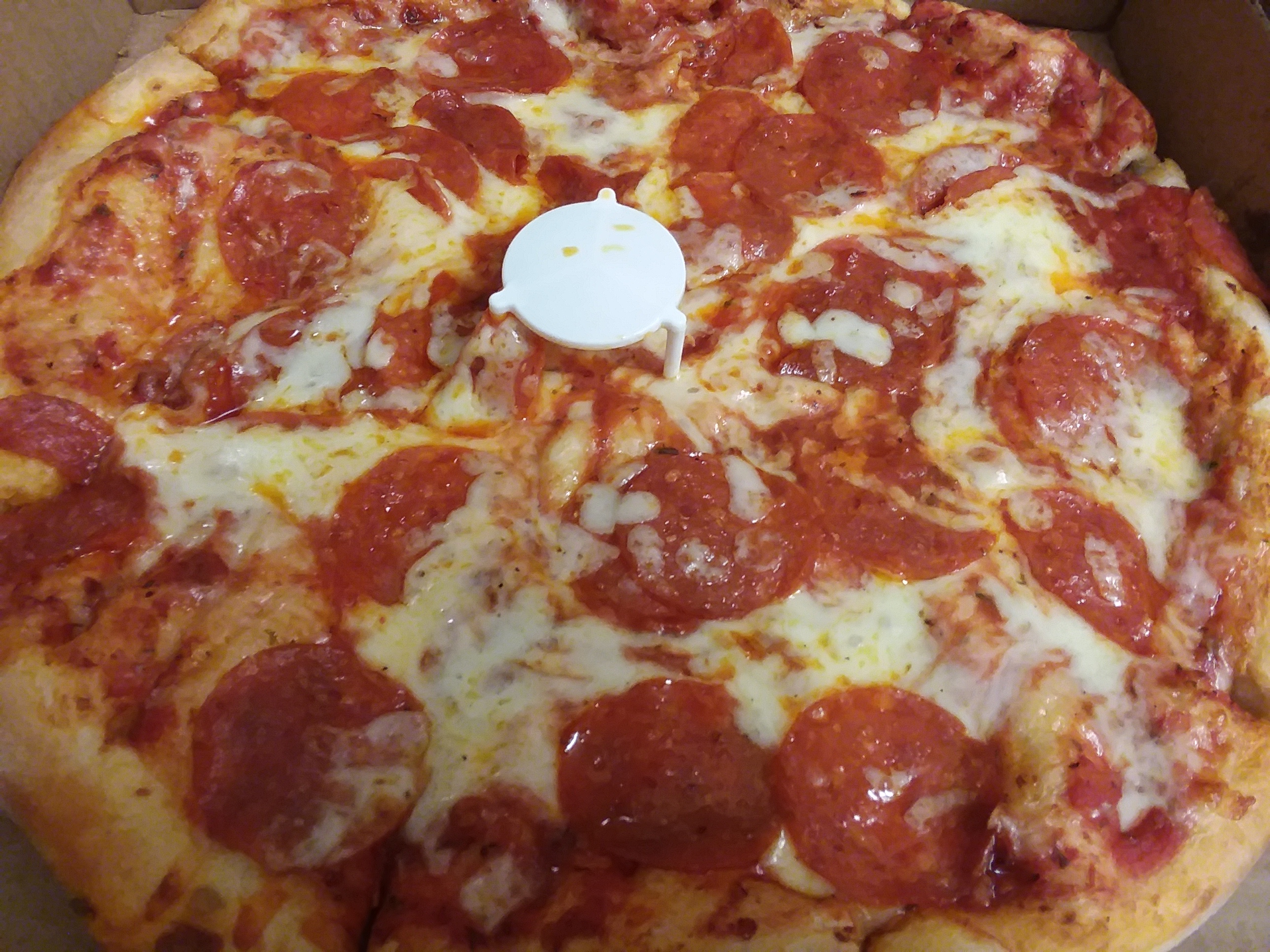Delicious Hot New York Pepperoni Pizza