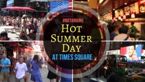 Hot Summer Day At Times Square NYC