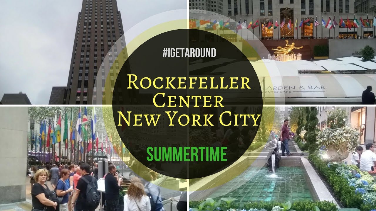 Rockefeller Center / Rockefeller Plaza NYC in the Summertime